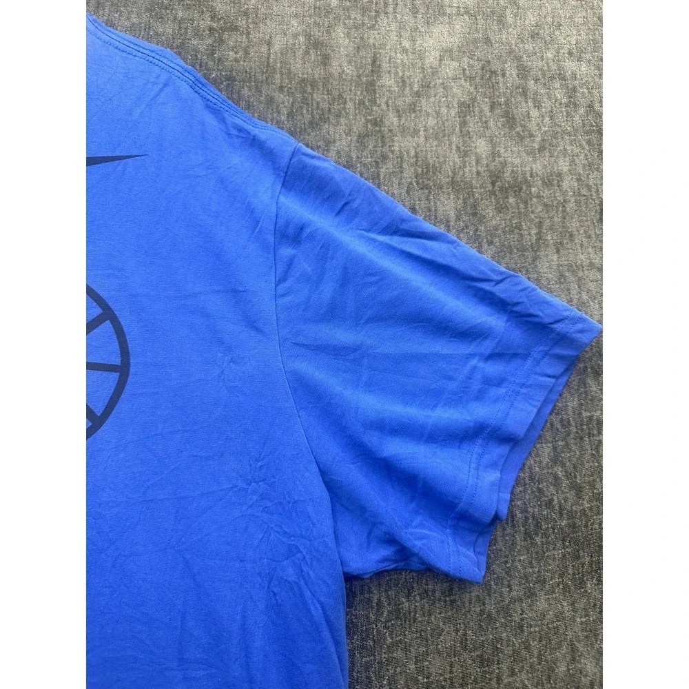 Nike Elite Dri-Fit T-Shirt Mens 3XL Blue Graphic Cotton Short Sleeve Casual